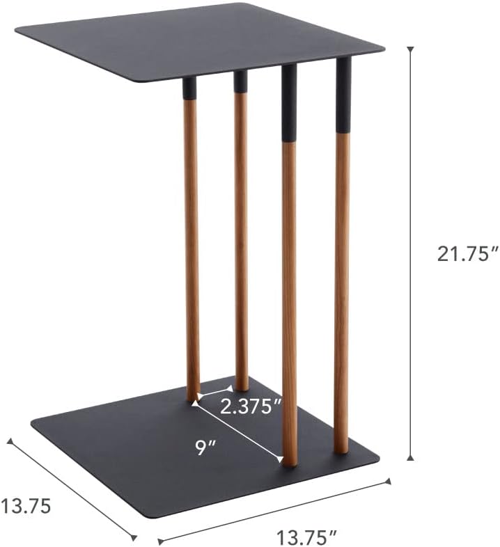 Yamazaki C Beistelltisch, Legierter Stahl Holz, Schwarz, One Size, Schwarz