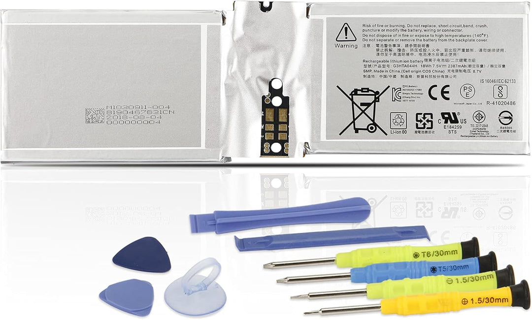 K KYUER 18Wh G3HTA020H G3HTA044H Laptop Tablette Akku für Microsoft Surface Book 1 1703 1704 1705 CR