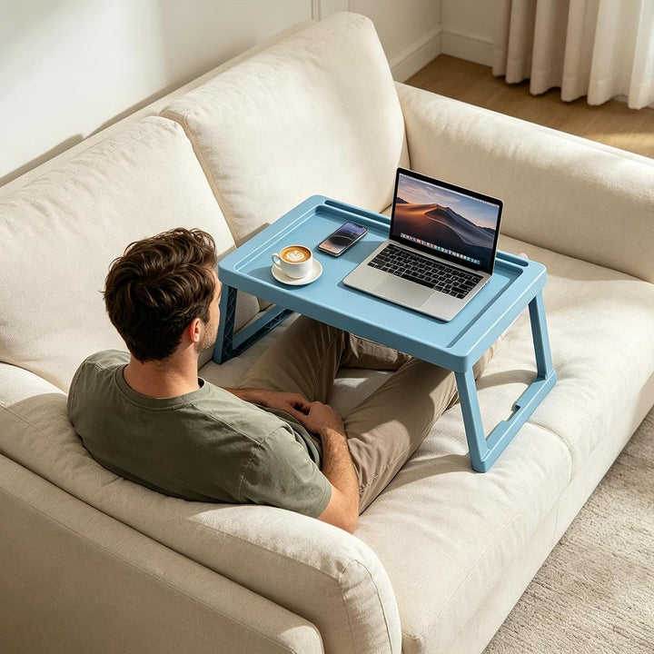 Betttablett klappbar – Frühstück im Bett &amp; Laptop-Arbeit | Serviertablett aus robustem Kunststoff, 5