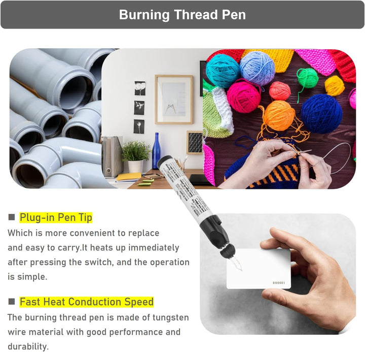 Fadenbrenner, Brennender Fadenstift Werkzeug zum Formen/Fadenbrennen Brennender Fadenstift Trimmen B