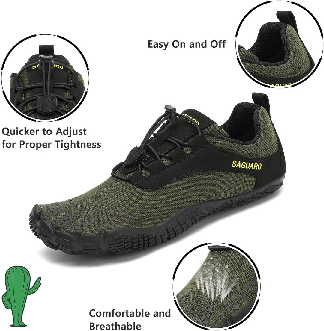 SAGUARO Unisex Barfussschuhe Herren Damen Barfussschuhe Trail Minimalistische Outdoor Fitnessschuhe