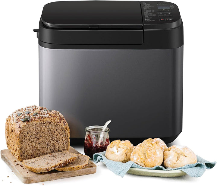 Panasonic SD-YR2540 Premium Grau Vollautomatischer Brotbackautomat, horizontales Design und Hefespen