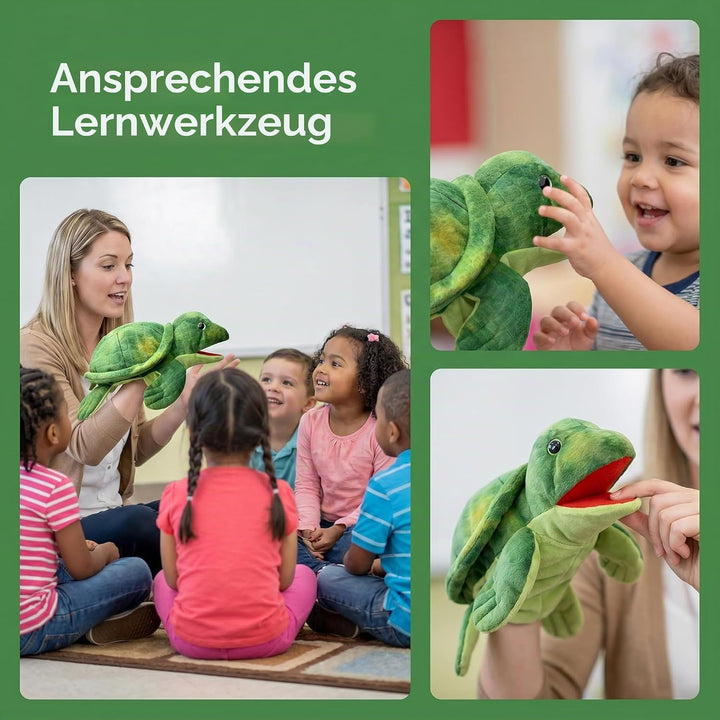 Meerestier-Handpuppen für Kinder, Kleinkinder umfassen Haie, Wale usw. mit beweglichen offenen Münde