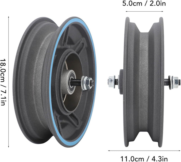 Elektroroller Vorderradnabe für MAX G30D, E-Scooter Vorderrad Nabe Aluminiumlegierung E-Roller Radna