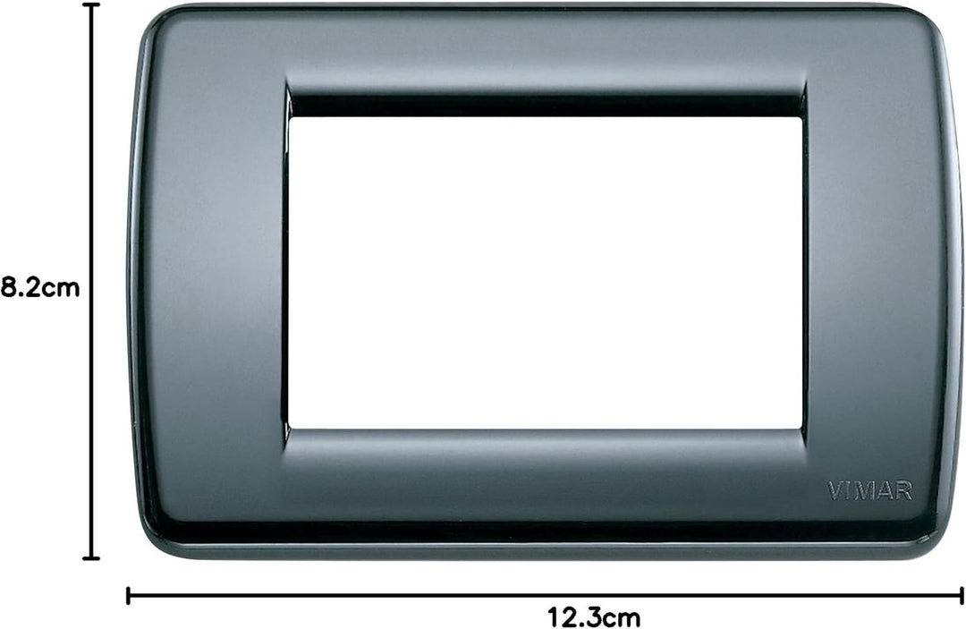 Vimar Idea 0T16763.15 Rondò 3 Module Technopolymer, 10 Stück, graphitgrau