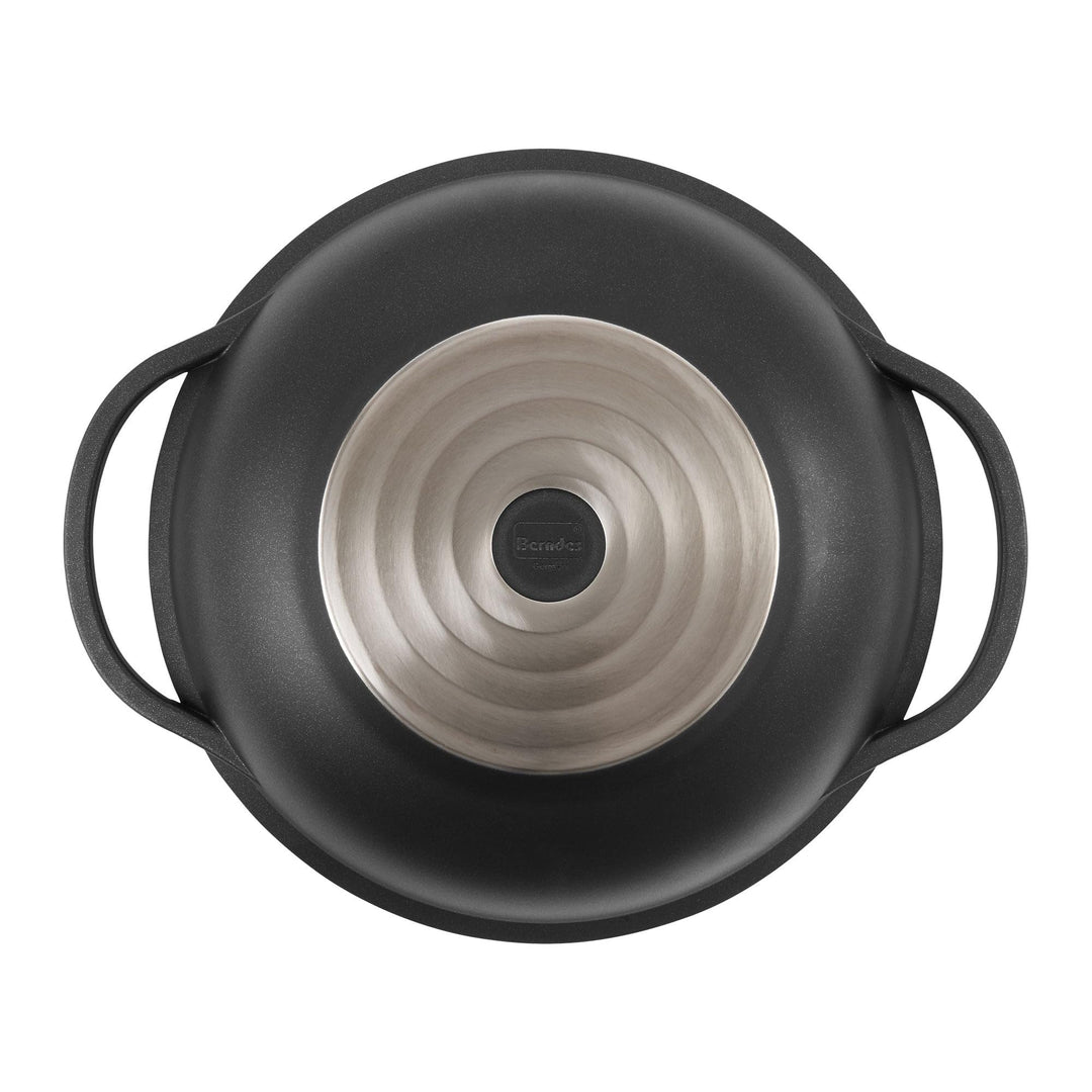 Berndes Wok Vario Click Induktion, Wokpfanne mit Deckel, allherdtauglich, robuster Aluguss, antihaft