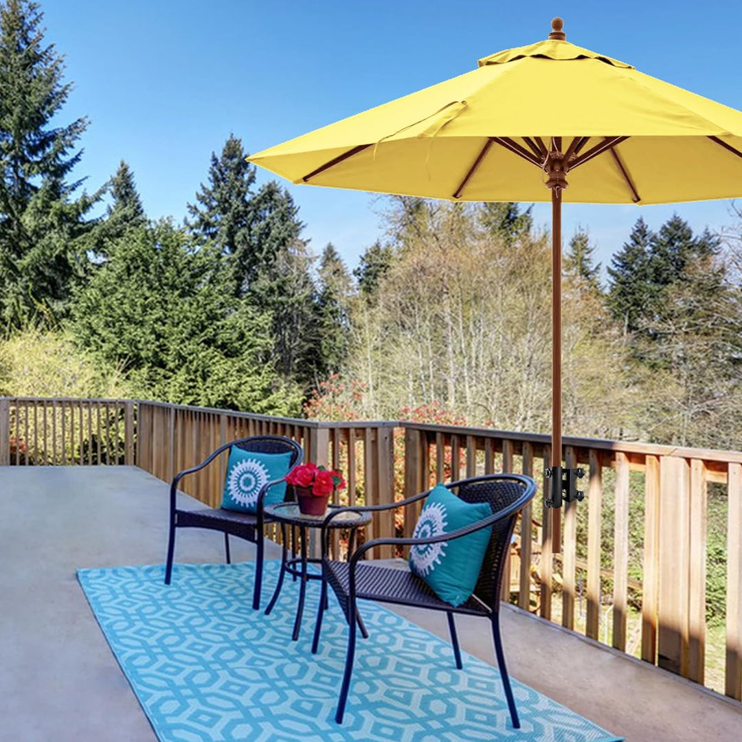 VANROUG Sonnenschirmhalter Terrasse Schirmständer Halterung Schirmständer Feste Clip Schirmklammer f