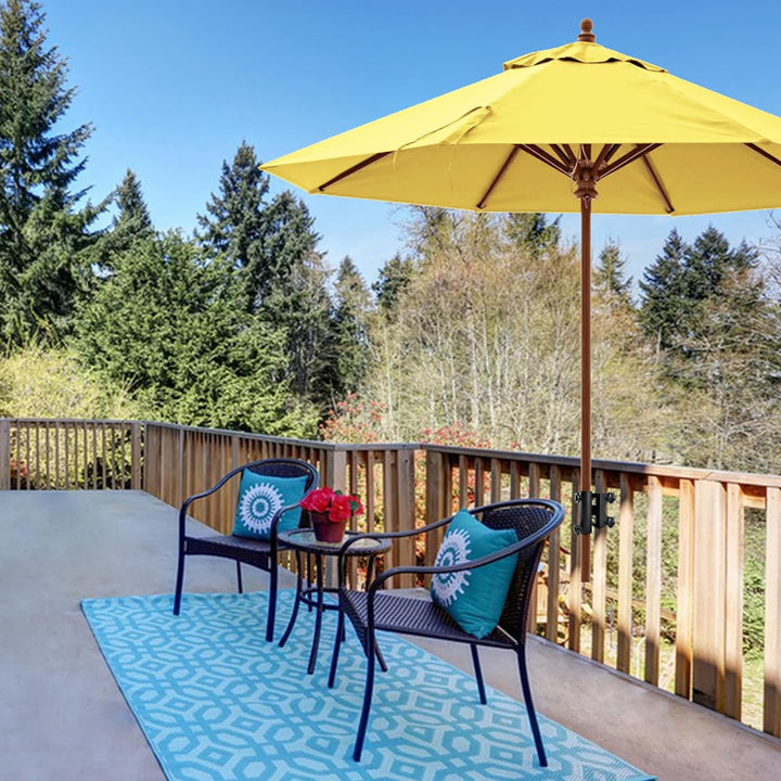 VANROUG Sonnenschirmhalter Terrasse Schirmständer Halterung Schirmständer Feste Clip Schirmklammer f