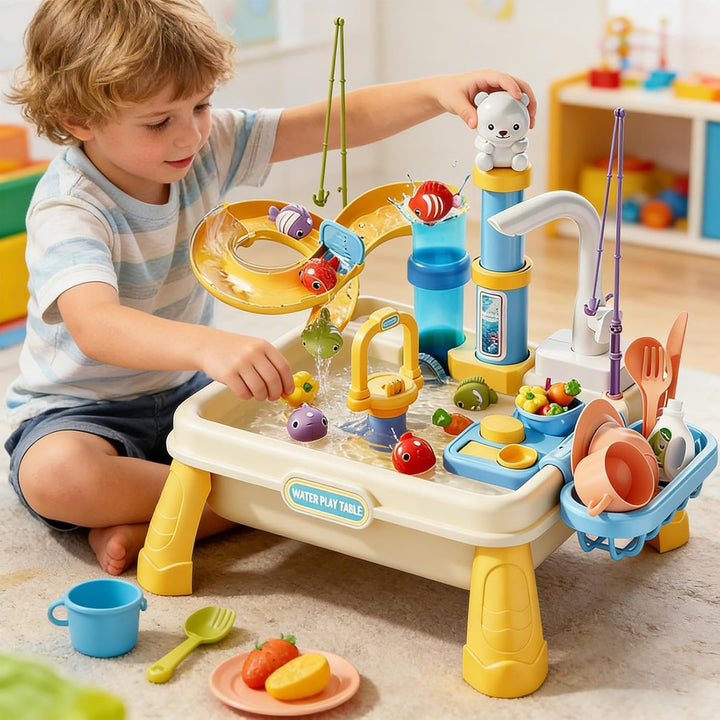 Generisch Wasser-Spieltisch, Sensorischer Tisch mit Wasserpumpe, Spieltisch mit Wasser, für und Mädc