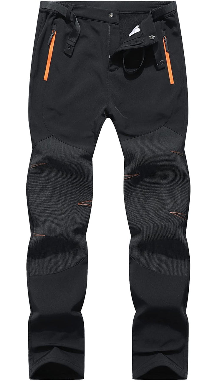 BenBoy Herren Wanderhose Wasserdicht Skihose Softshellhose Winddicht Outdoorhose Winter Warm Gefütte