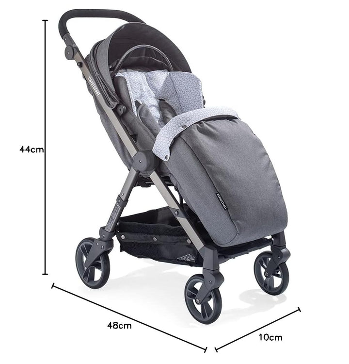 TWISTSHAKE Sitzauflage und Fusssack Set für Tour Kinderwagen, Grau Sitzauflage und Fusssack Grau, Si