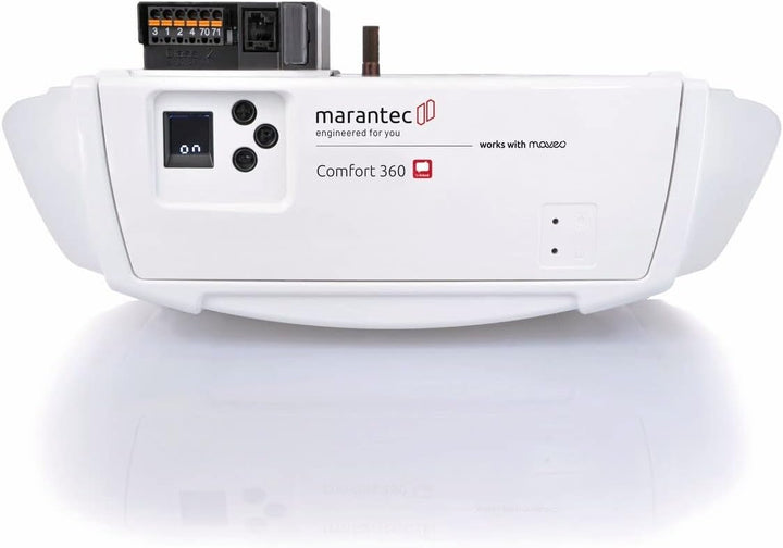 Marantec Comfort 380 Garagentorantrieb, Set inkl. 2 Handsender, elektrischer Torantrieb für Garagent