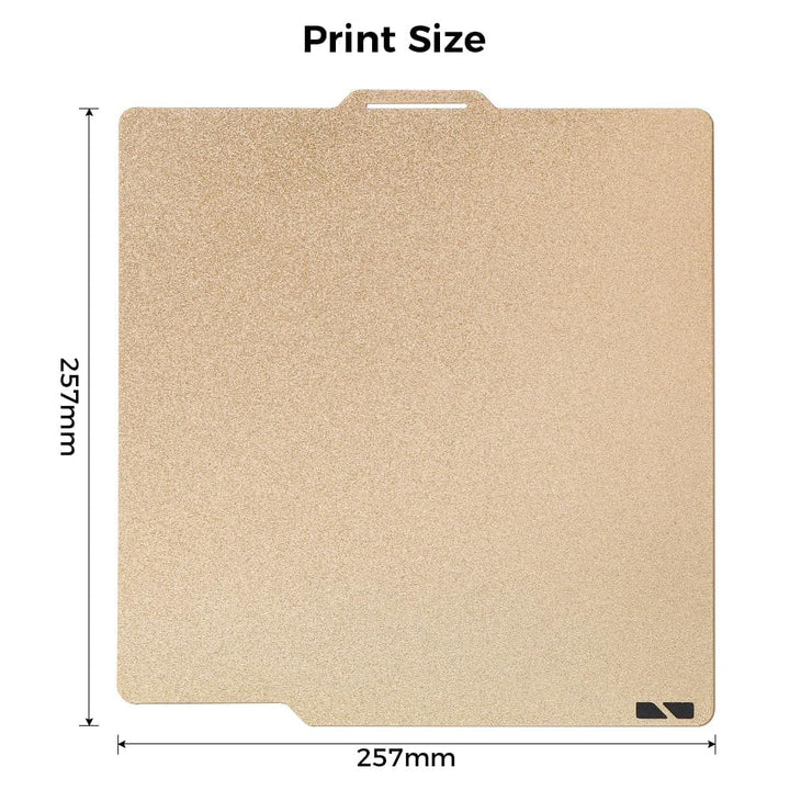 Comgrow PEI-Folie 257x257x2 mm für Bambu Lab 3D-Drucker, doppelseitige Bauplatte mit strukturiertem/
