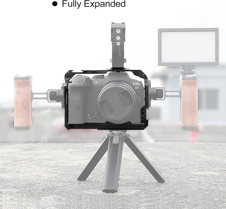 EOS R7 Kamerakäfig, EOS R7 Käfig für Canon EOS R7 Kameratasche Camera Rig Cold Shoe