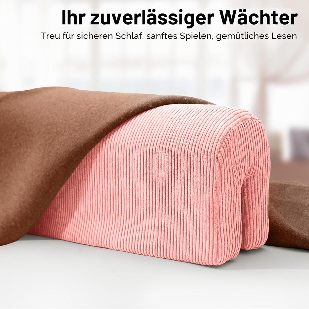 AEOCOO Bettkantenschutz für Kinderbetten 90 cm – weiche Memory-Schaum Bettumrandung, Rausfallschutz