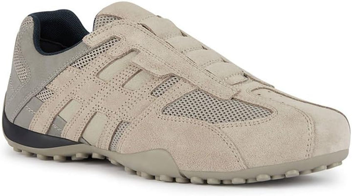 Geox Jungen Uomo Snake B Sneaker 39 EU Rock Lt Grey, 40 EU