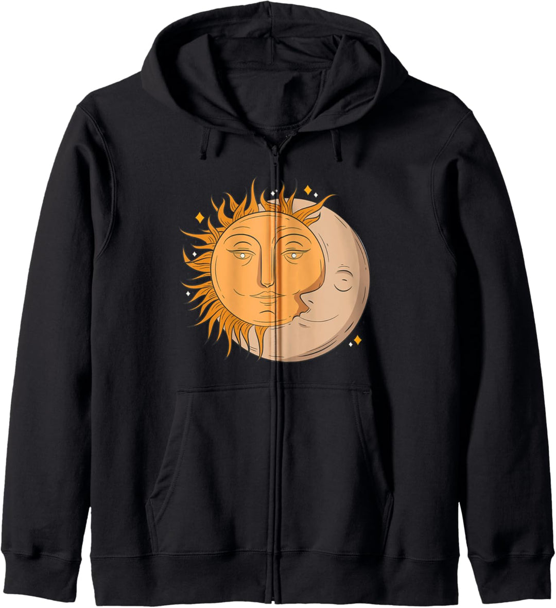Mond und Sonne Kapuzenjacke