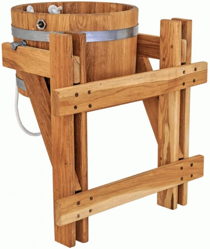 Bonpos Schwalldusche 10 Liter Eimer Eimerdusche Schüttdusche Saunazubehör Kübeldusche