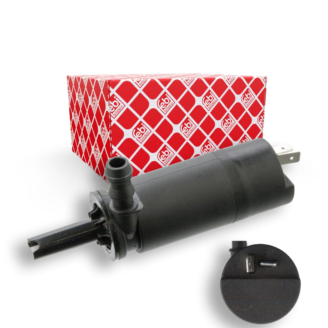 febi bilstein 106198 Waschwasserpumpe für Scheinwerferreinigungsanlage, 1 Stück