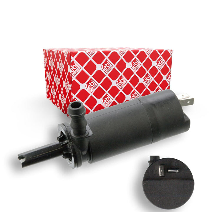 febi bilstein 106198 Waschwasserpumpe für Scheinwerferreinigungsanlage, 1 Stück