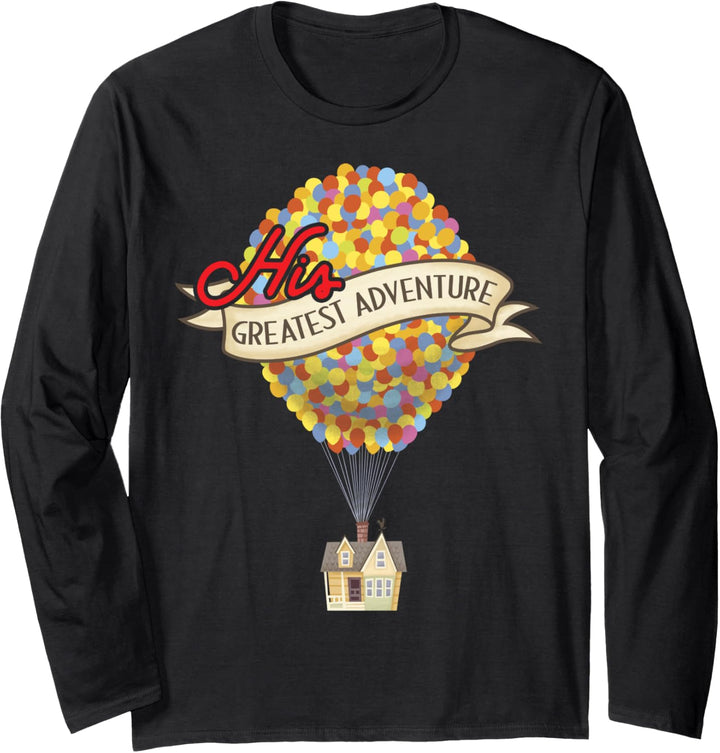 Disney Pixar Up His Greatest Adventure Couples Langarmshirt