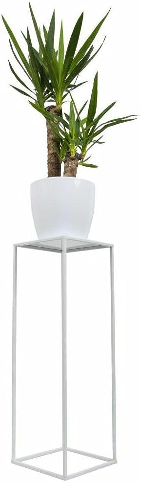 Loft Modern Metall Pflanzenständer Blumenständer 70 cm Weiss