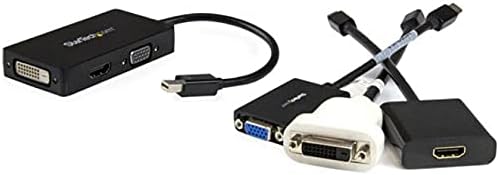 StarTech.com Mini DisplayPort Adapter (1920x1200/1080p, Reiseadapter, mDP auf VGA, HDMI oder DVI, 3-