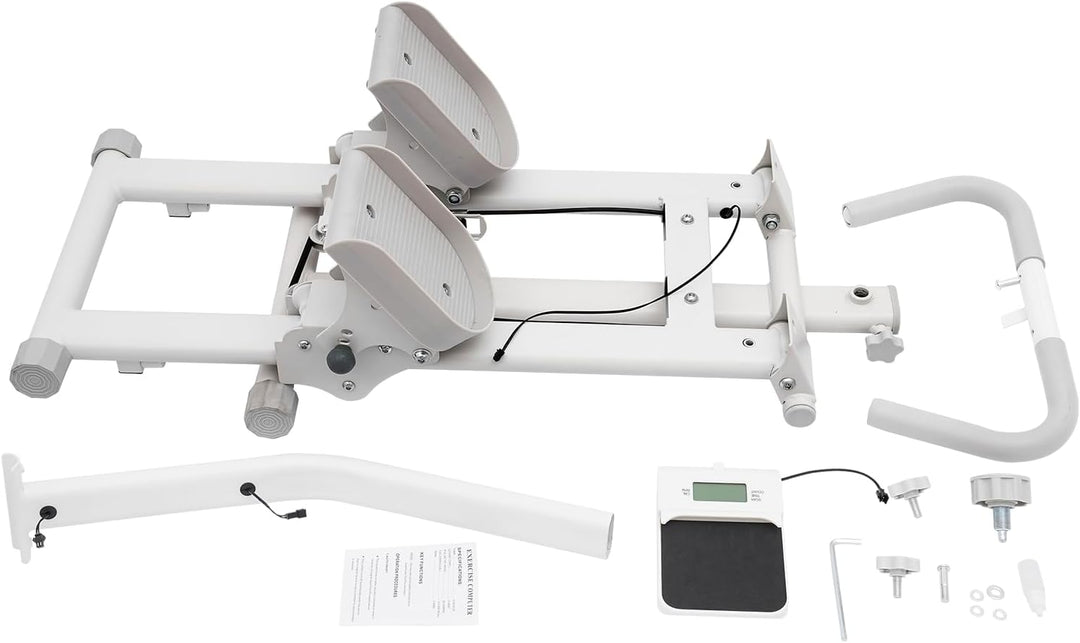 Treppensteiger Fitnessgerät Klappbar Treppenstepper mit 3 Widerstandsstufen, LCD Display, Handyhalte
