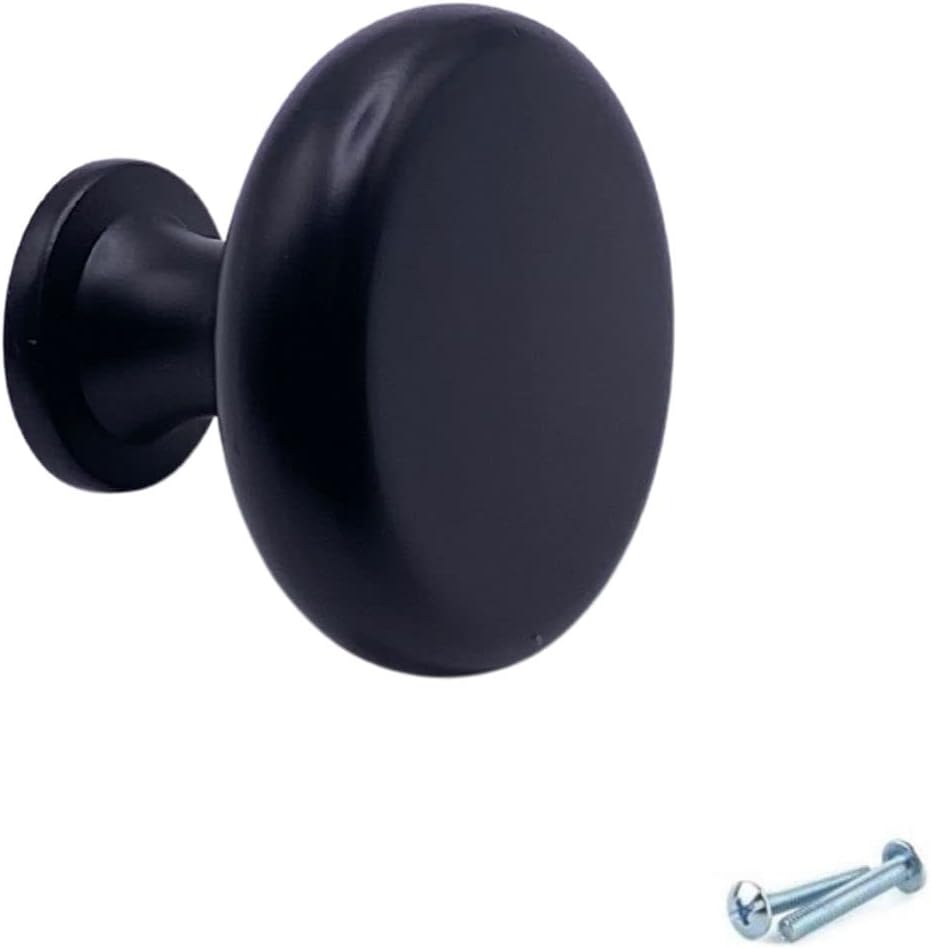 M4TEC Möbelknopf Möbelgriff Schubladengriff Knopfgriff Schlafzimmer Küchenschrank Schwarz. VD5 Serie