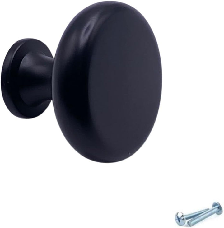 M4TEC Möbelknopf Möbelgriff Schubladengriff Knopfgriff Schlafzimmer Küchenschrank Schwarz. VD5 Serie