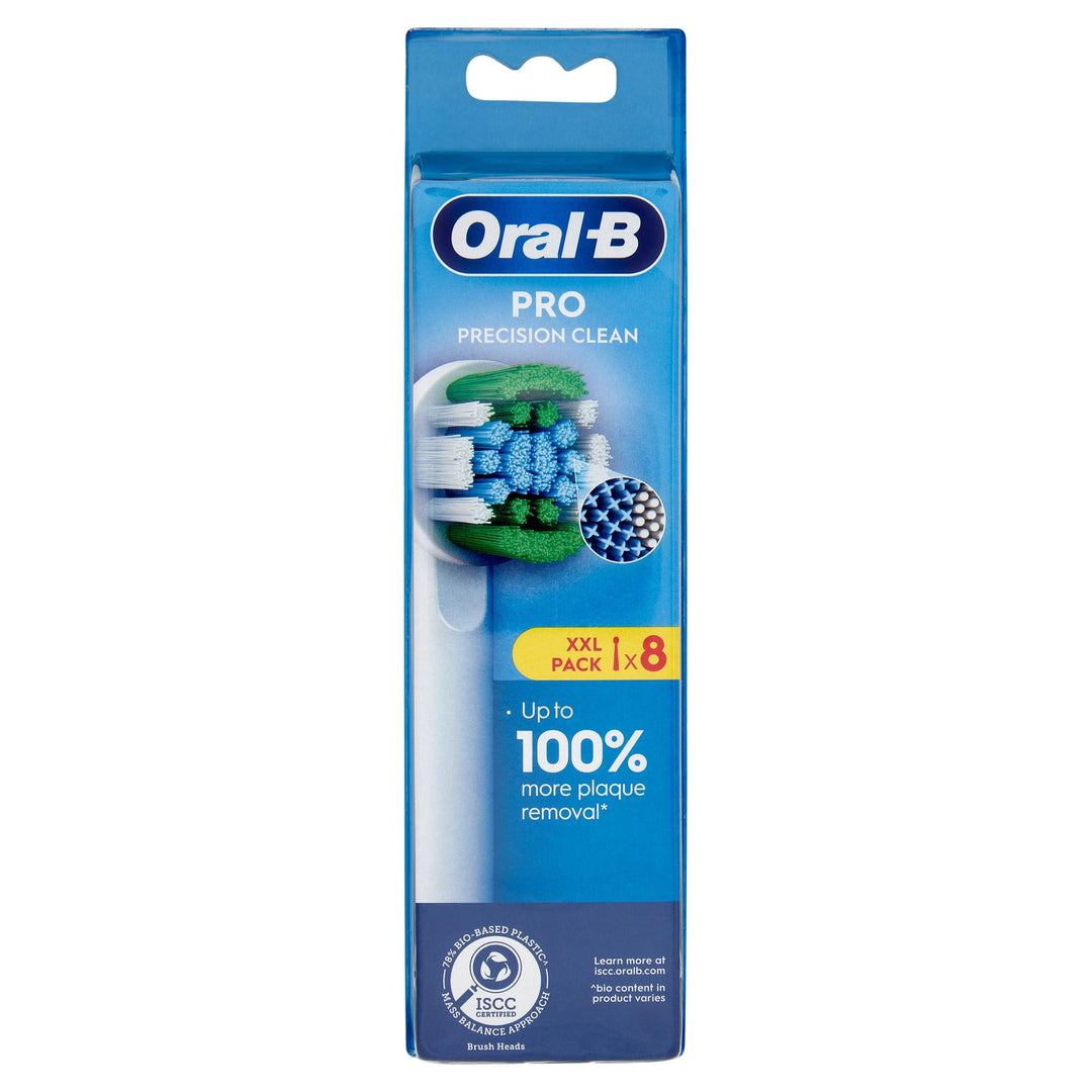 Oral-B Pro Precision Clean Aufsteckbürsten für elektrische Zahnbürste, X-Form und abgewinkelte Borst