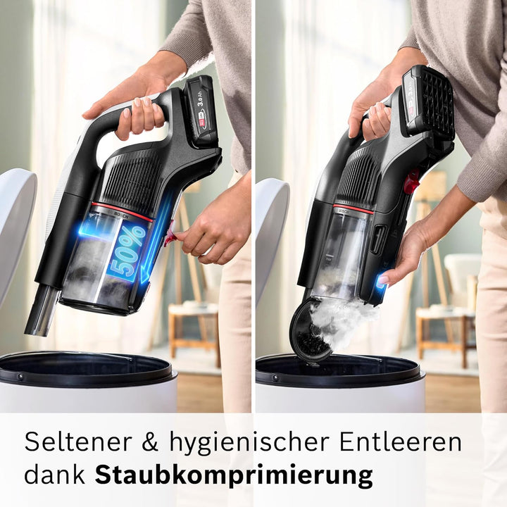 Bosch Akku-Staubsauger Unlimited 9 BKS931BA, kabellos, MicroClean Technology, Display, Staubkomprimi