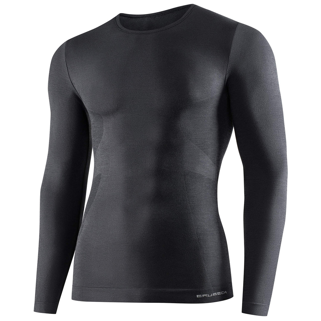 BRUBECK Herren Langarmshirt | Atmungsaktiv | Thermo | Winter-Sport | Outdoor | Oberteil | Funktionsu