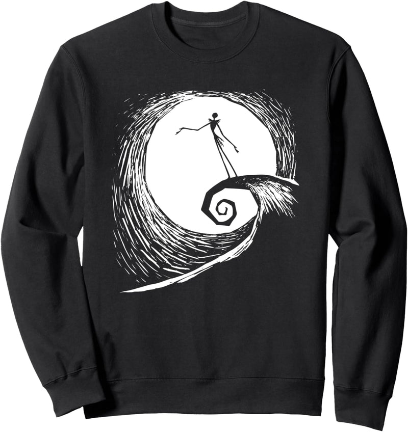 The Nightmare Before Christmas Jack Moon Silhouette Sweatshirt