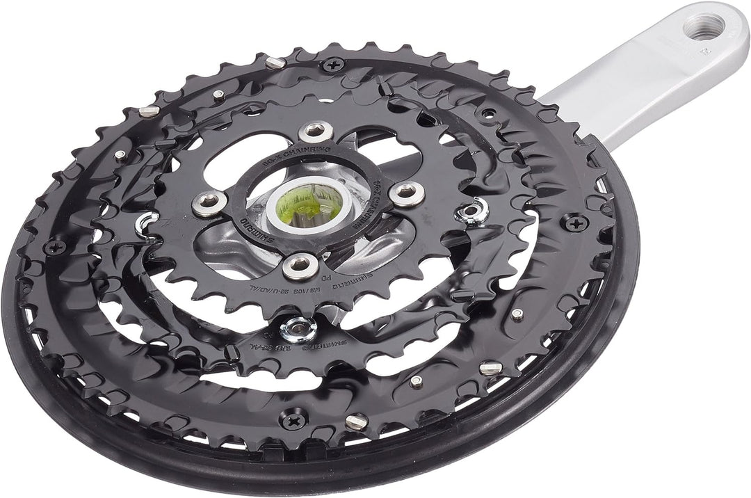 SHIMANO Trekking FC-T521 Octalink Kurbelgarnitur 3x10-fach 48-36-26 Zähne Silber 2020 Kettensätze Mo