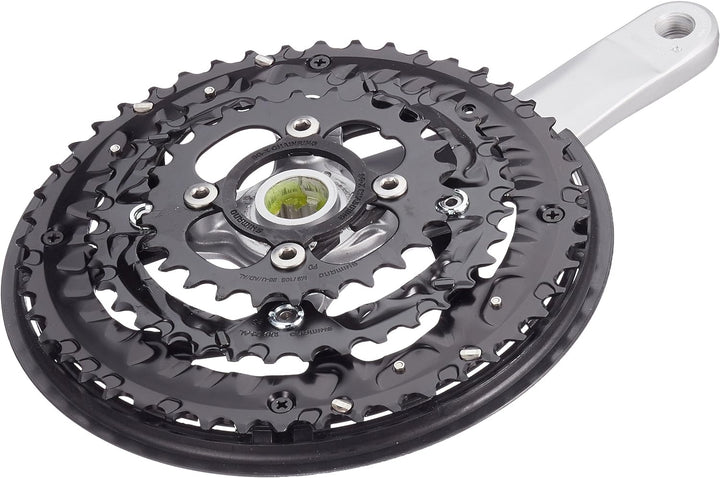 SHIMANO Trekking FC-T521 Octalink Kurbelgarnitur 3x10-fach 48-36-26 Zähne Silber 2020 Kettensätze Mo