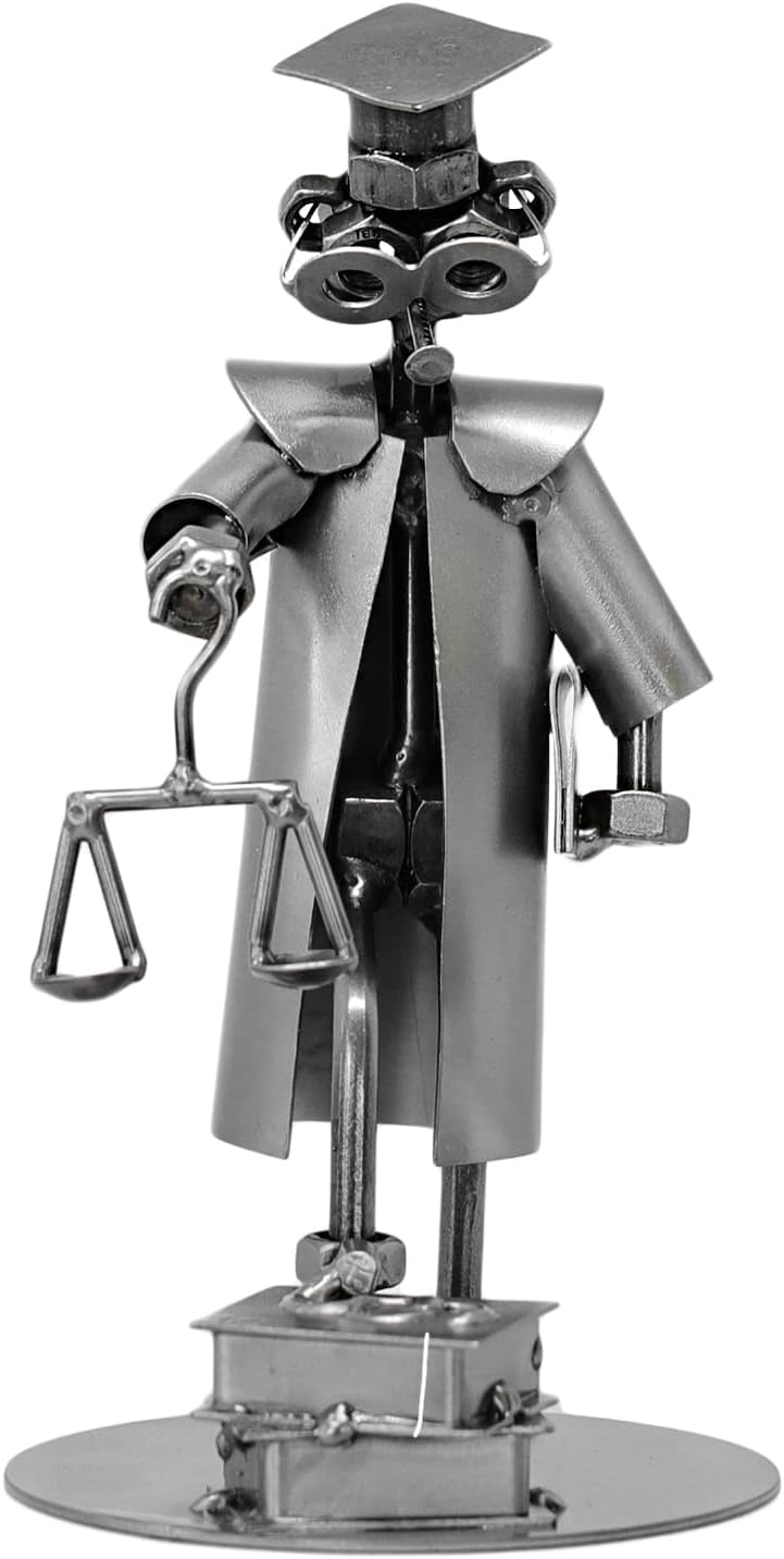 metalman24 Schraubenmännchen Rechtsanwalt I Handarbeit I Geschenkidee I Metallfigur I Metallmännchen