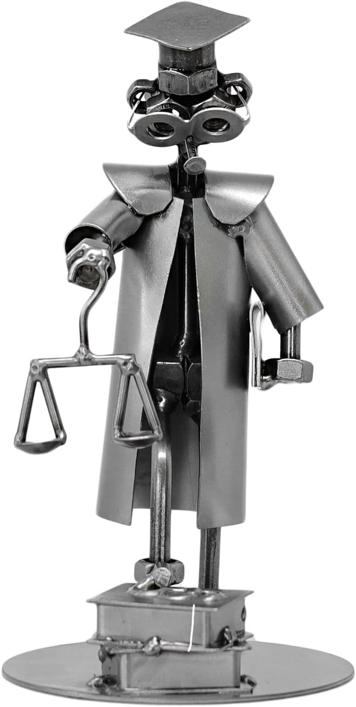 metalman24 Schraubenmännchen Rechtsanwalt I Handarbeit I Geschenkidee I Metallfigur I Metallmännchen
