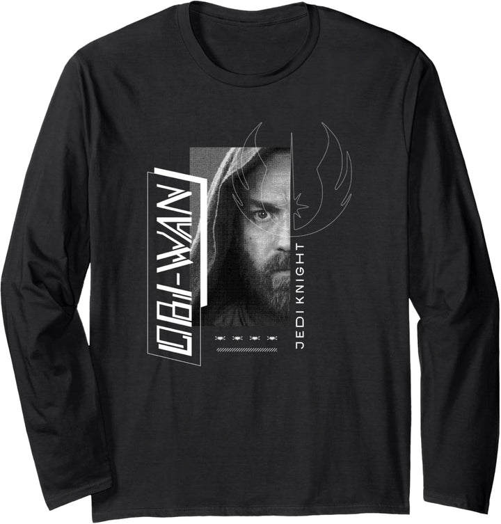 Star Wars: Obi-Wan Kenobi Jedi Knight Big Face Portrait Langarmshirt