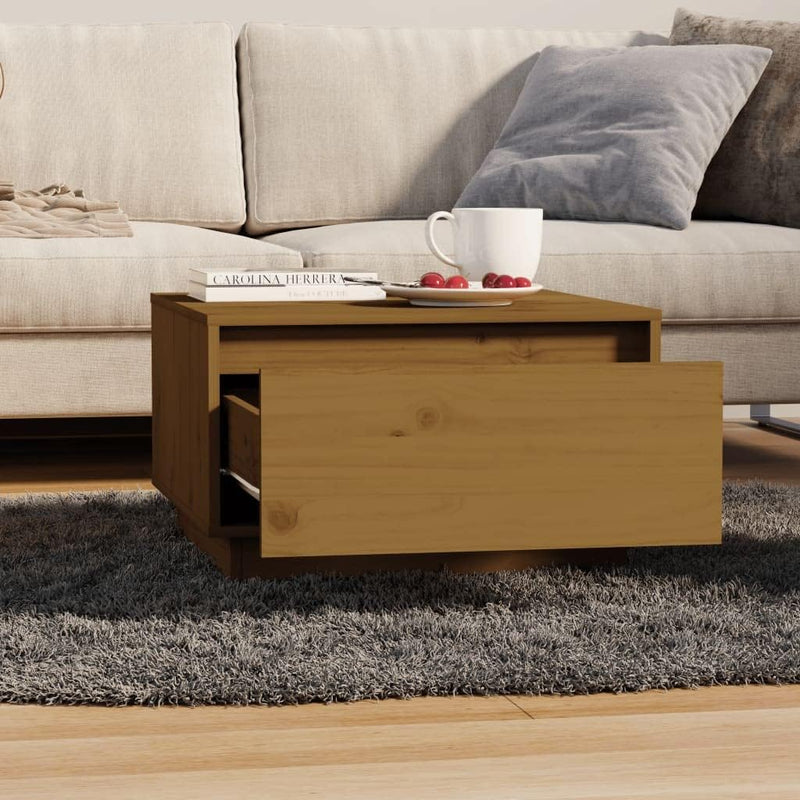FIRBNUS 55x56x32 cm Couch Tisch Wohnzimmertisch Holz Beistelltisch Stilvollen Kleiner Tisch Wohnzimm