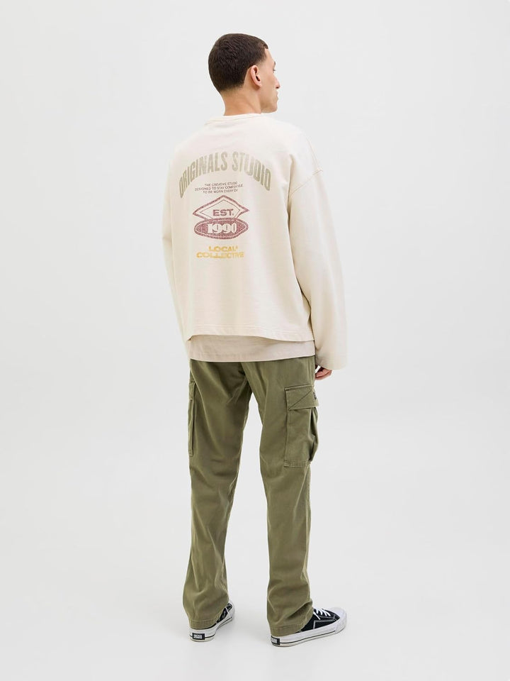 JACK &amp; JONES Male Cargo-Hose Relaxed Fit Cargo-Hose M Olive Night, M Olive Night