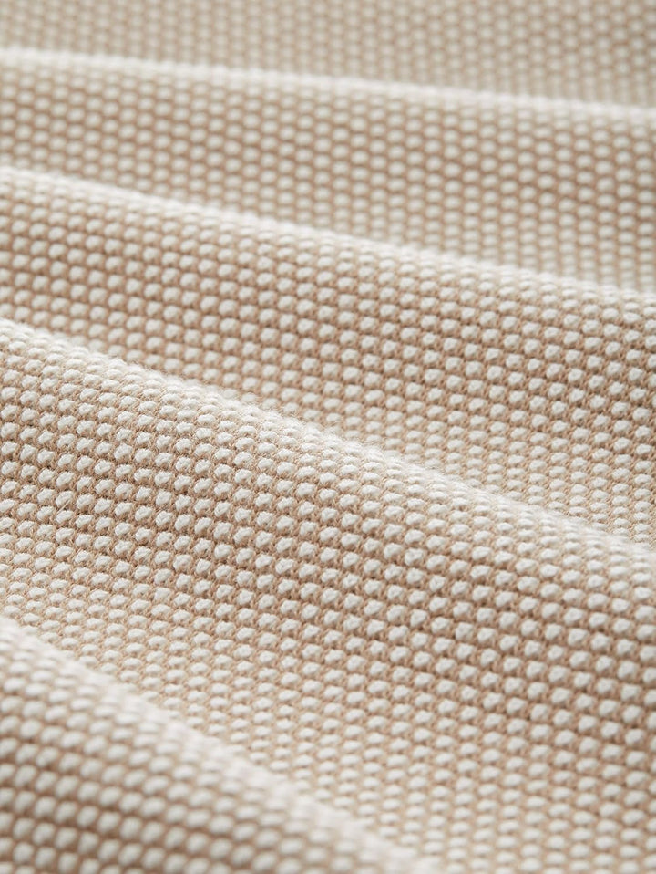 TOM TAILOR Damen Strickpullover aus Bio-Baumwolle XS 30438 - Beige Bubble Structure, XS 30438 - Beig