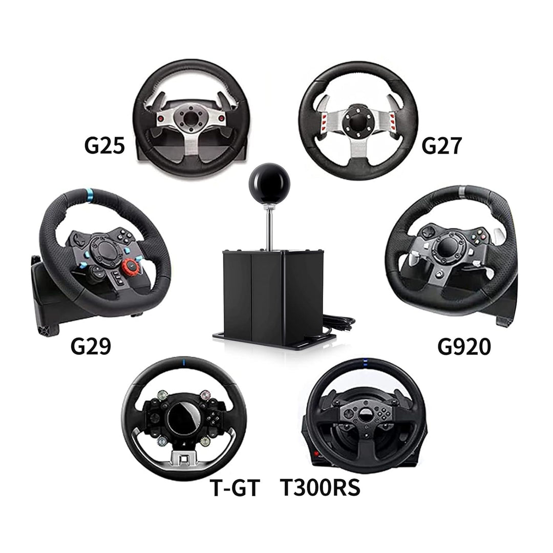 XBERSTAR Driving Force Shifter for Logitech G29/G27/G25/G920, PC USB H Gear Shifter for Thrustmaster