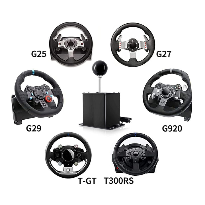 XBERSTAR Driving Force Shifter for Logitech G29/G27/G25/G920, PC USB H Gear Shifter for Thrustmaster