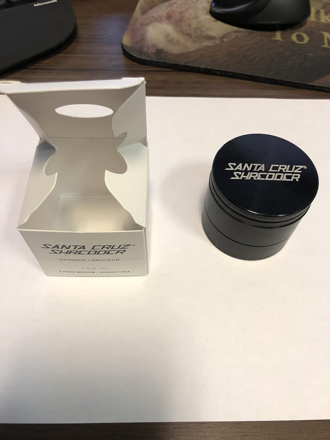 Santa Cruz Shredder 4 Stück, Grösse M Kräutermühle, Aluminium, Schwarz, 2 1/8 inch