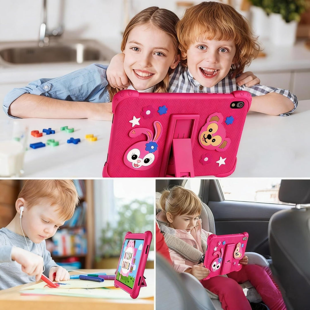 Kinder Tablet 8 Zoll mit WiFi Bluetooth 128 GB ROM 6 GB RAM Touchscreen Android 11 für Kinder 2 bis