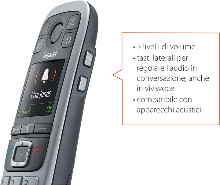 Gigaset E560 [Italienische Version] Ohne Sekretär, Ohne Sekretär