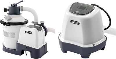 Intex Krystal Clear Sandfilteranlage SX925, Umwälzleistung 2.000 l/h, 26642, Weiss & Krystal Clear S
