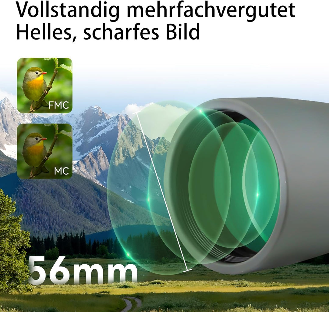 Svbony SV410 Spektiv, 9-27x56 ED Spektive, FMC-Objektiv Kompaktes Tragbares Gehäuse für die Vogelbeo