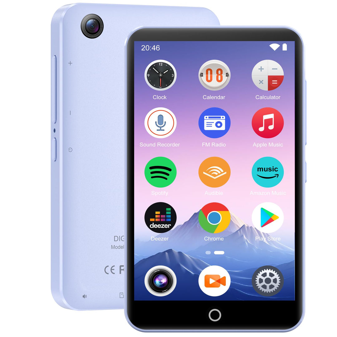 joliker Android MP4 Player mit Kamera, Spotify, 4" Full-Touch-Bildschirm Lila, Lila